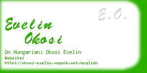 evelin okosi business card